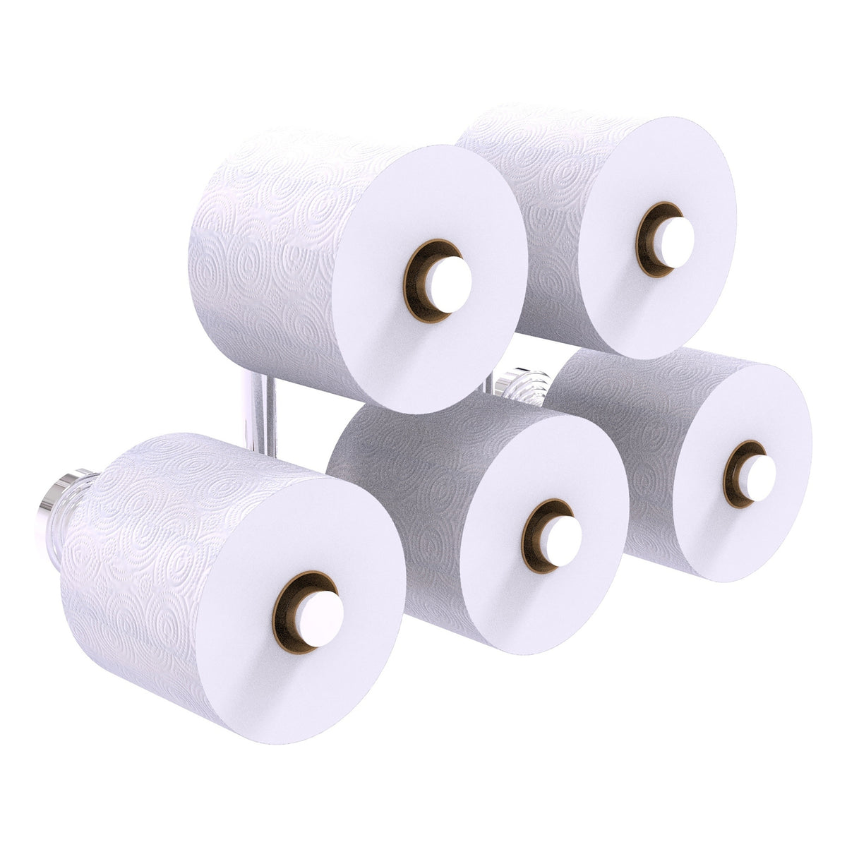 Allied Brass WP-24-5-PC Waverly Place 5-Roll Polished Chrome Toilet Tissue Holder