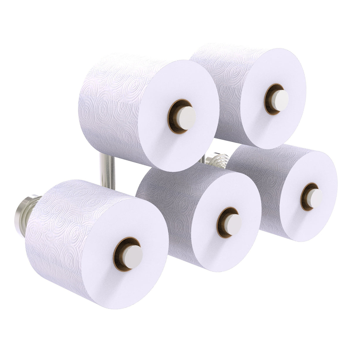 Allied Brass WP-24-5-SN Waverly Place 5-Roll Satin Nickel Toilet Tissue Holder