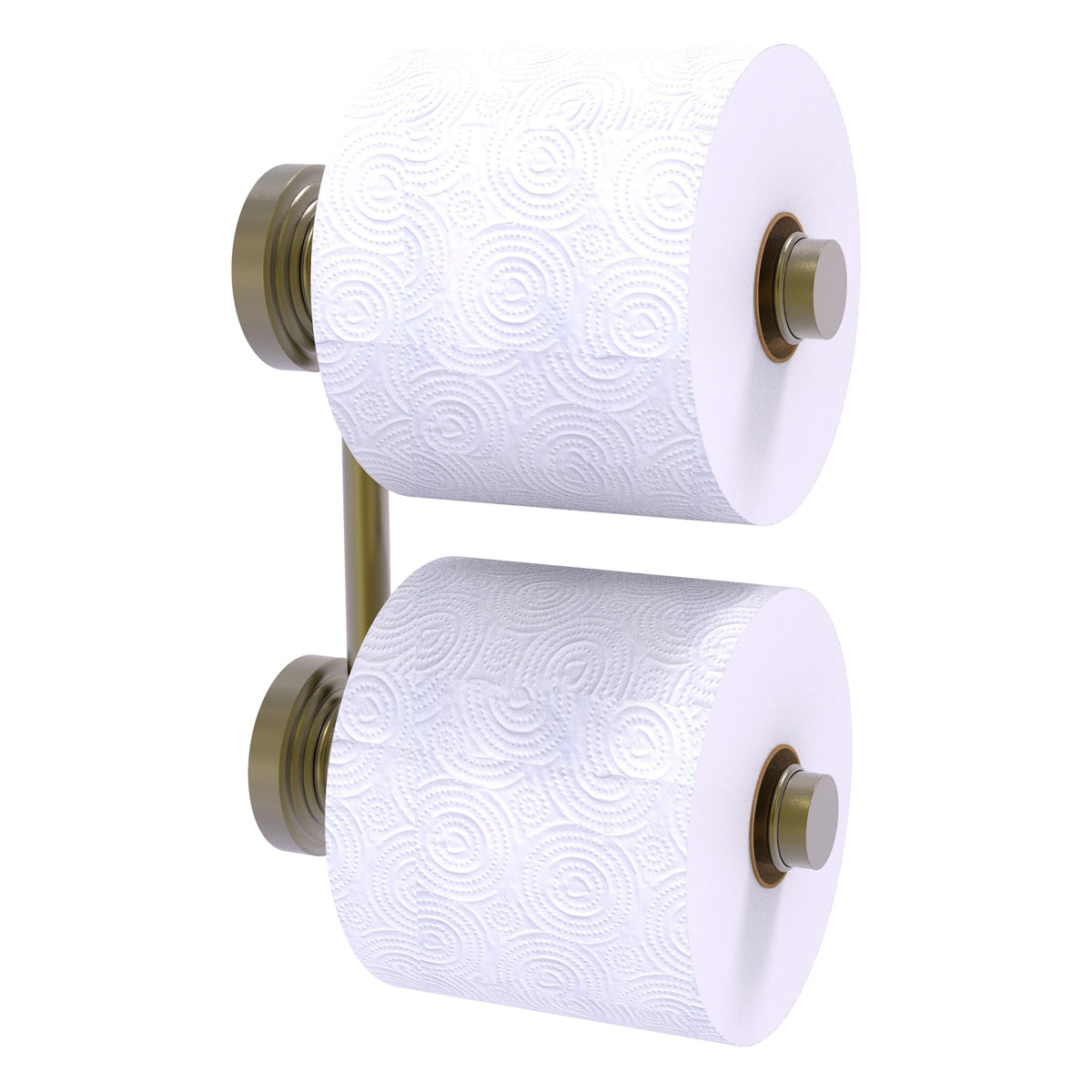 Allied Brass WP-24-RR-2-ABR Waverly Place Antique Brass 2 Roll Reserve Roll Toilet Tissue Holder