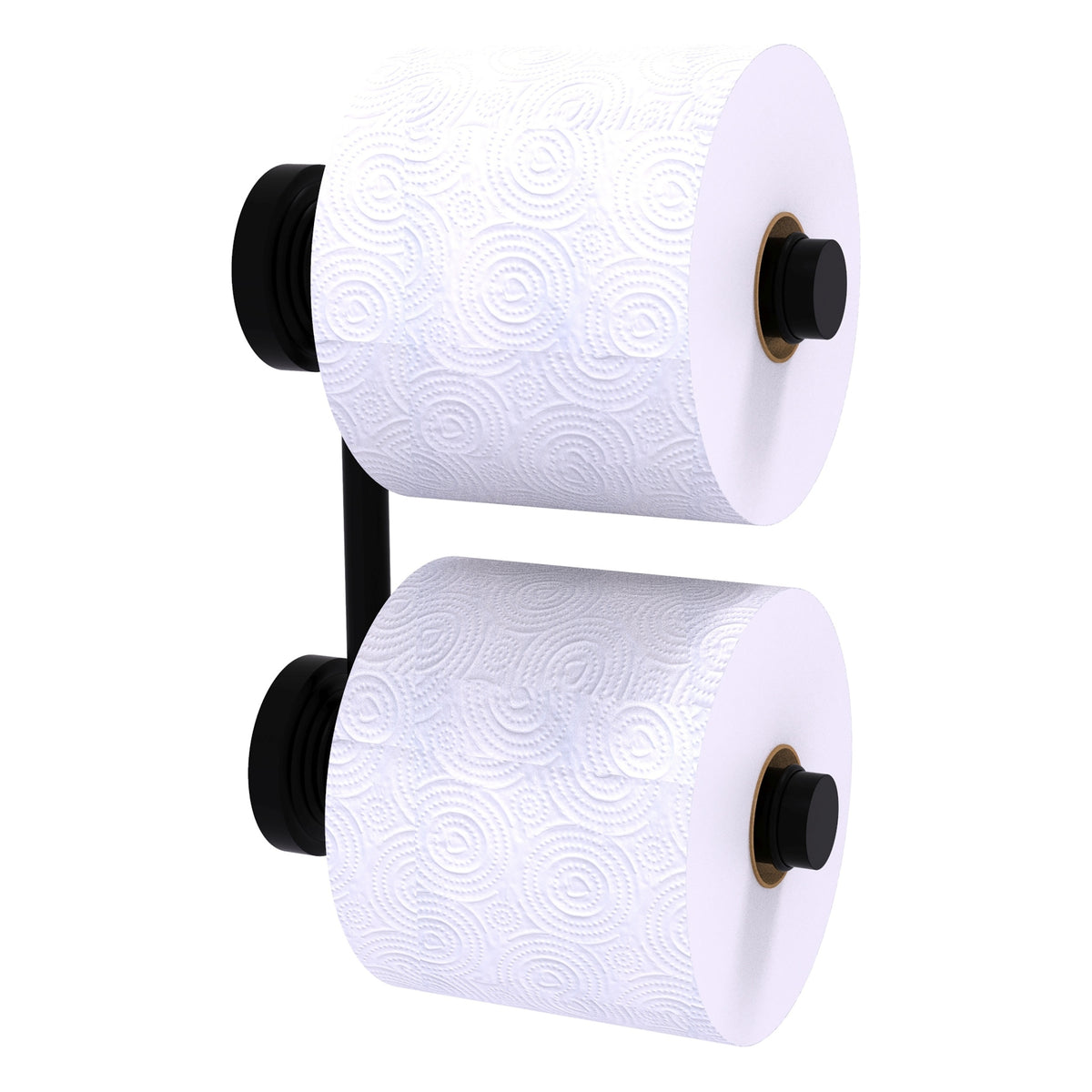 Allied Brass WP-24-RR-2-BKM Waverly Place Matte Black 2 Roll Reserve Roll Toilet Tissue Holder