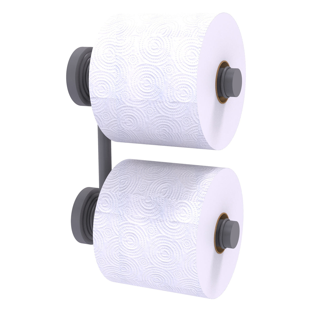 Allied Brass WP-24-RR-2-GYM Waverly Place Matte Gray 2 Roll Reserve Roll Toilet Tissue Holder