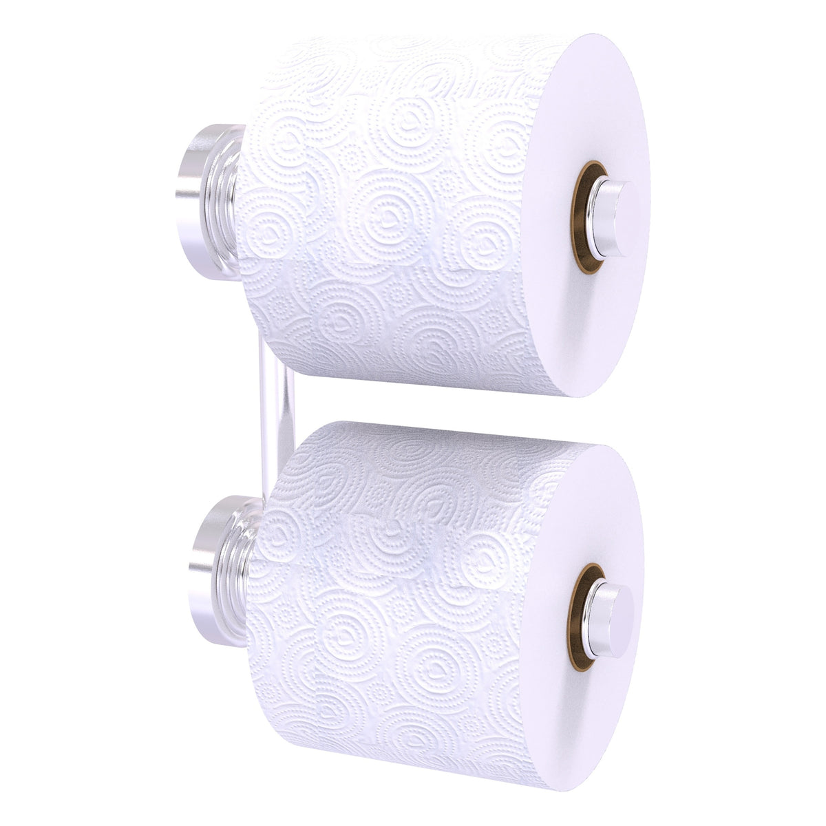 Allied Brass WP-24-RR-2-SCH Waverly Place Satin Chrome 2 Roll Reserve Roll Toilet Tissue Holder