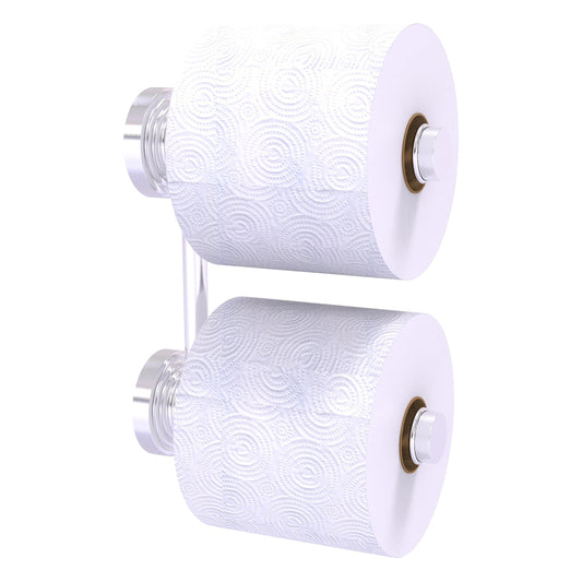 Allied Brass WP-24-RR-2-SCH Waverly Place Satin Chrome 2 Roll Reserve Roll Toilet Tissue Holder