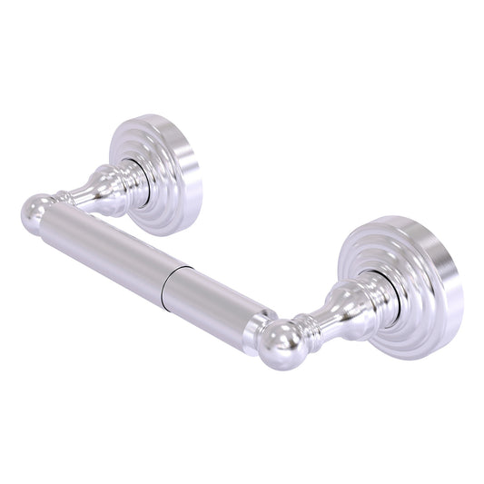 Allied Brass WP-24-SCH Waverly Place 2-Post Satin Chrome Toilet Tissue Holder