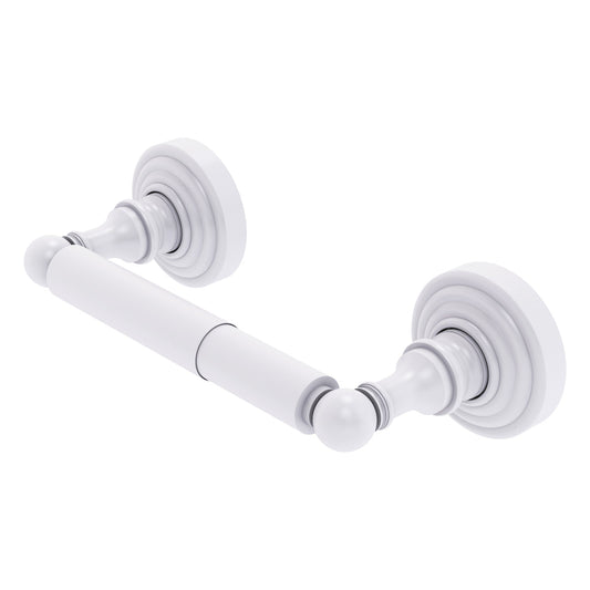 Allied Brass WP-24-WHM Waverly Place 2-Post Matte White Toilet Tissue Holder