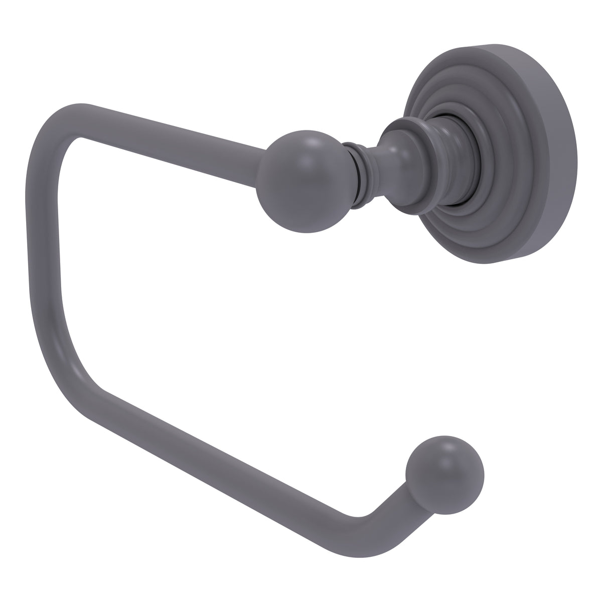 Allied Brass WP-24E-GYM Waverly Place Matte Gray European Style Toilet Tissue Holder