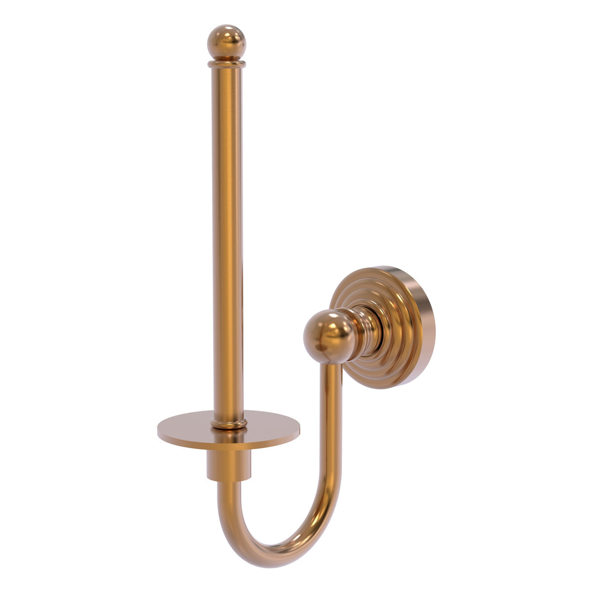 Allied Brass WP-24U-BBR Waverly Place Brushed Bronze Upright Toilet Tissue Holder