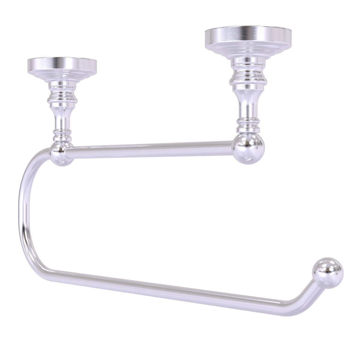 Allied Brass WP-25EC-SCH Waverly Place Satin Chrome Under Cabinet Paper Towel Holder