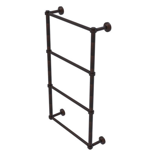 Allied Brass WP-28-24-VB Waverly Place 24" 4-Tier Venetian Bronze Ladder Towel Bar With Smooth Accents