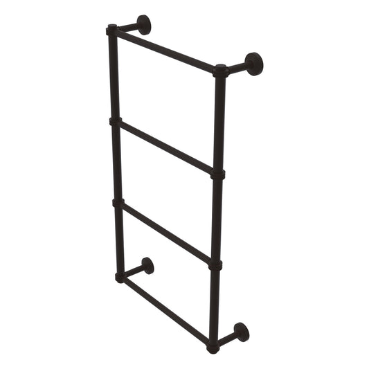 Allied Brass WP-28D-24-ORB Waverly Place 24" 4-Tier Oil Rubbed Bronze Ladder Towel Bar With Dotted Detail