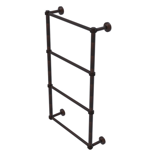 Allied Brass WP-28D-24-VB Waverly Place 24" 4-Tier Venetian Bronze Ladder Towel Bar With Dotted Detail