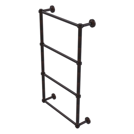 Allied Brass WP-28G-24-VB Waverly Place 24" 4-Tier Venetian Bronze Ladder Towel Bar With Grooved Detail