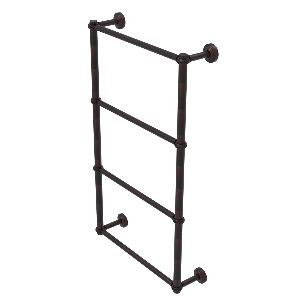 Allied Brass WP-28T-30-VB Waverly Place 30" 4-Tier Venetian Bronze Ladder Towel Bar With Twisted Detail