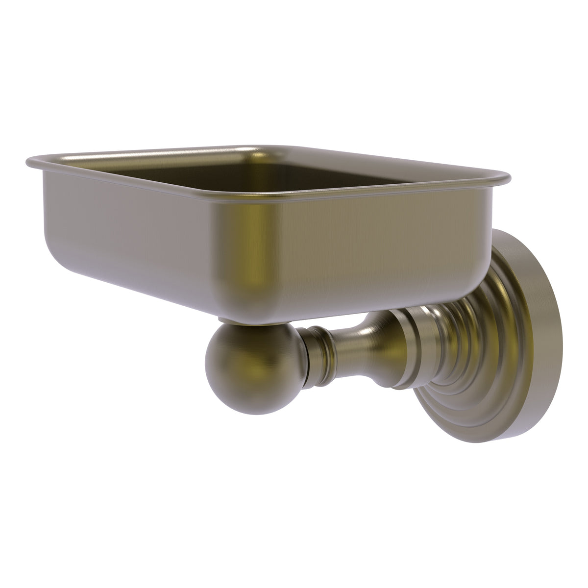 Allied Brass WP-32-ABR Waverly Place Antique Brass Wall-Mounted Soap Dish