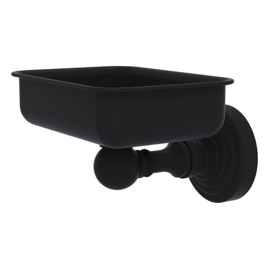Allied Brass WP-32-BKM Waverly Place Matte Black Wall-Mounted Soap Dish
