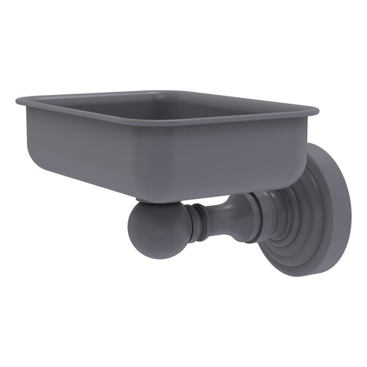 Allied Brass WP-32-GYM Waverly Place Matte Gray Wall-Mounted Soap Dish