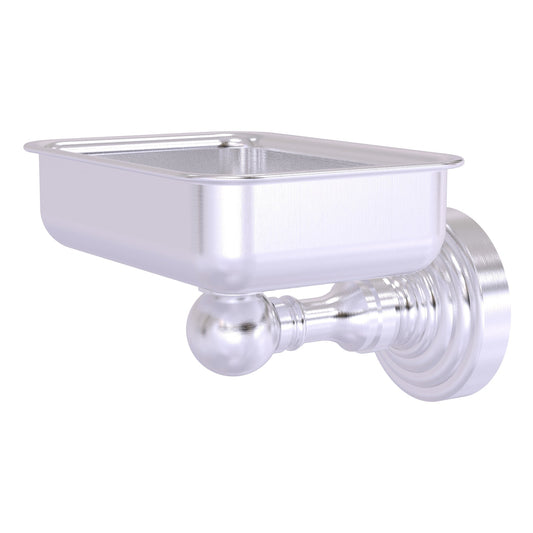 Allied Brass WP-32-SCH Waverly Place Satin Chrome Wall-Mounted Soap Dish