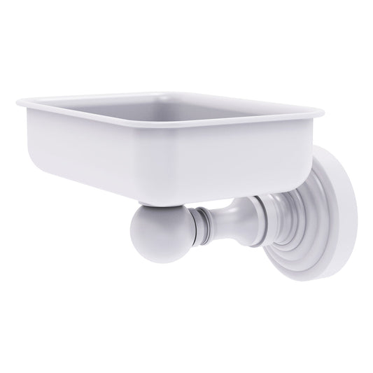 Allied Brass WP-32-WHM Waverly Place Matte White Wall-Mounted Soap Dish