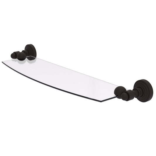 Allied Brass WP-33/18-ORB Waverly Place 18" Oil Rubbed Bronze Glass Shelf