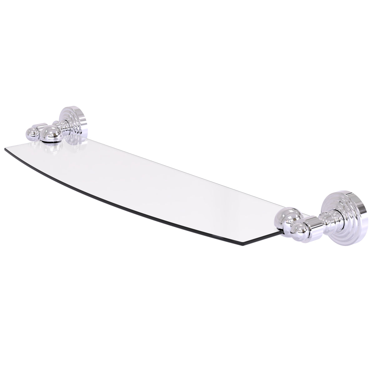 Allied Brass WP-33/18-PC Waverly Place 18" Polished Chrome Glass Shelf