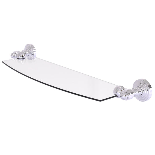 Allied Brass WP-33/18-PC Waverly Place 18" Polished Chrome Glass Shelf