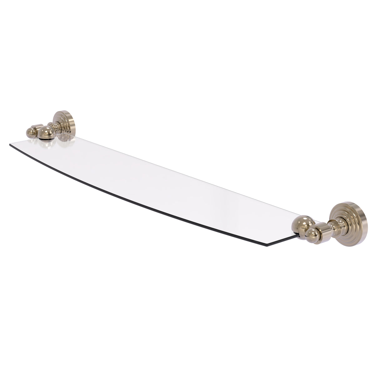 Allied Brass WP-33/24-PEW Waverly Place 24" Antique Pewter Glass Shelf
