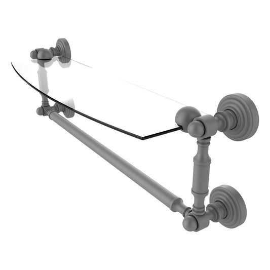 Allied Brass WP-33TB/18-GYM Waverly Place 18" Matte Gray Glass Shelf