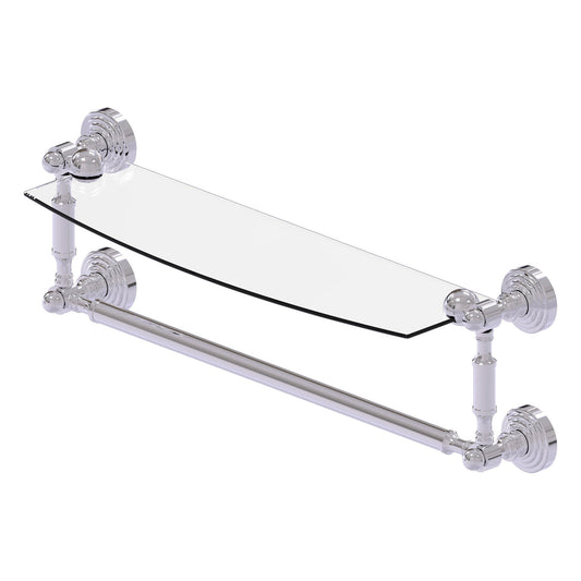 Allied Brass WP-33TB/18-PC Waverly Place 18" Polished Chrome Glass Shelf