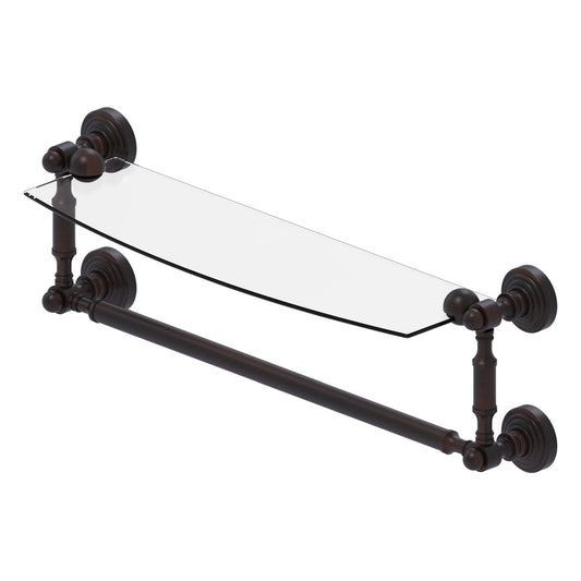 Allied Brass WP-33TB/18-VB Waverly Place 18" Venetian Bronze Glass Shelf