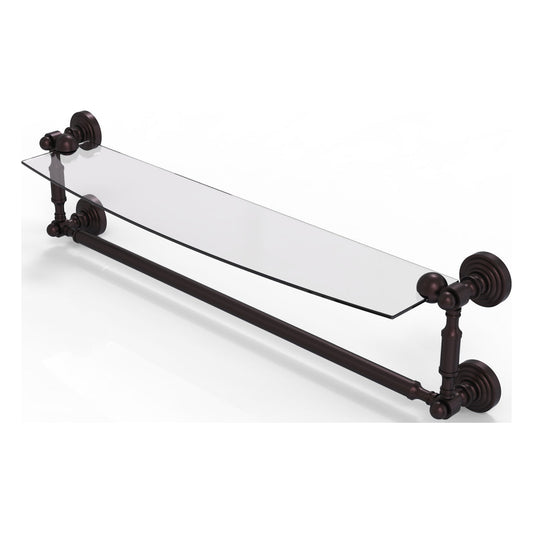 Allied Brass WP-33TB/24-ABZ Waverly Place 24" Antique Bronze Glass Shelf