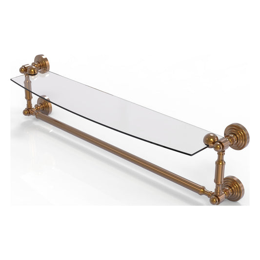 Allied Brass WP-33TB/24-BBR Waverly Place 24" Brushed Bronze Glass Shelf
