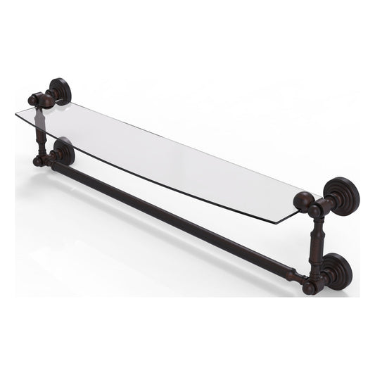 Allied Brass WP-33TB/24-VB Waverly Place 24" Venetian Bronze Glass Shelf