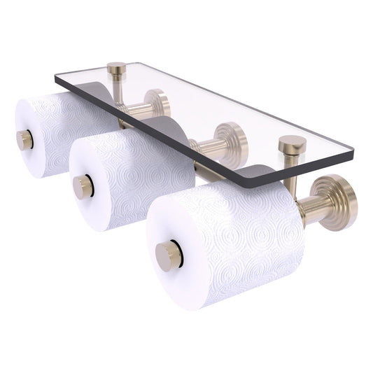 Allied Brass WP-35-3S-PEW Waverly Place 3-Roll Antique Pewter Horizontal Reserve Toilet Tissue Holder