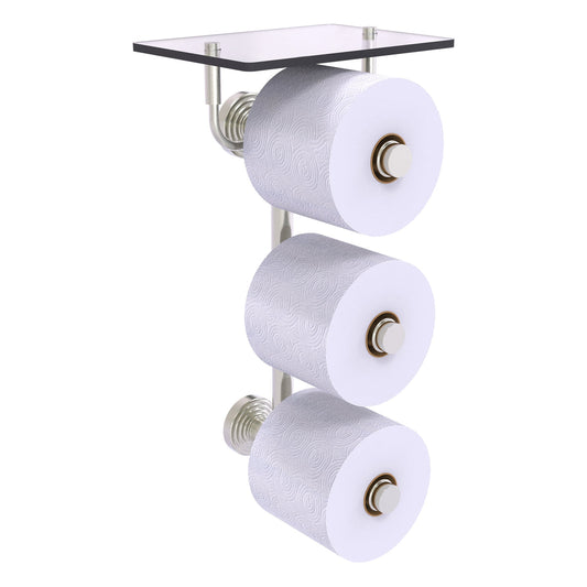 Allied Brass WP-35-3VS-SN Waverly Place 3-Roll Satin Nickel Toilet Tissue Holder
