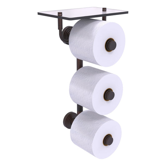 Allied Brass WP-35-3VS-VB Waverly Place 3-Roll Venetian Bronze Toilet Tissue Holder