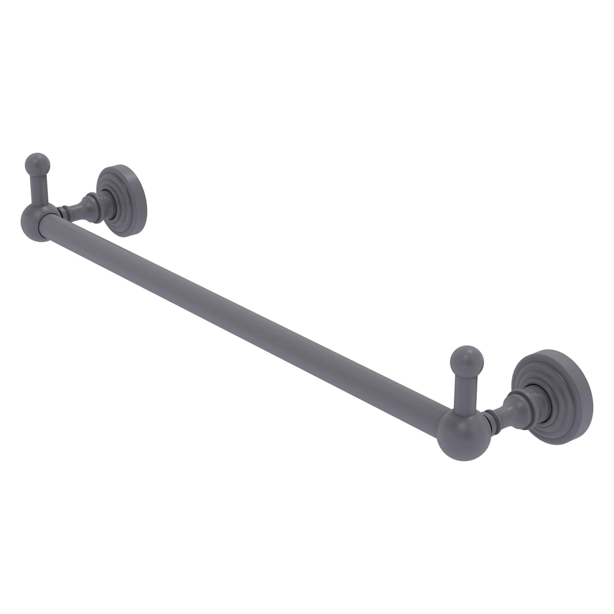 Allied Brass WP-41-24-PEG-GYM Waverly Place 24" Matte Gray Towel Bar