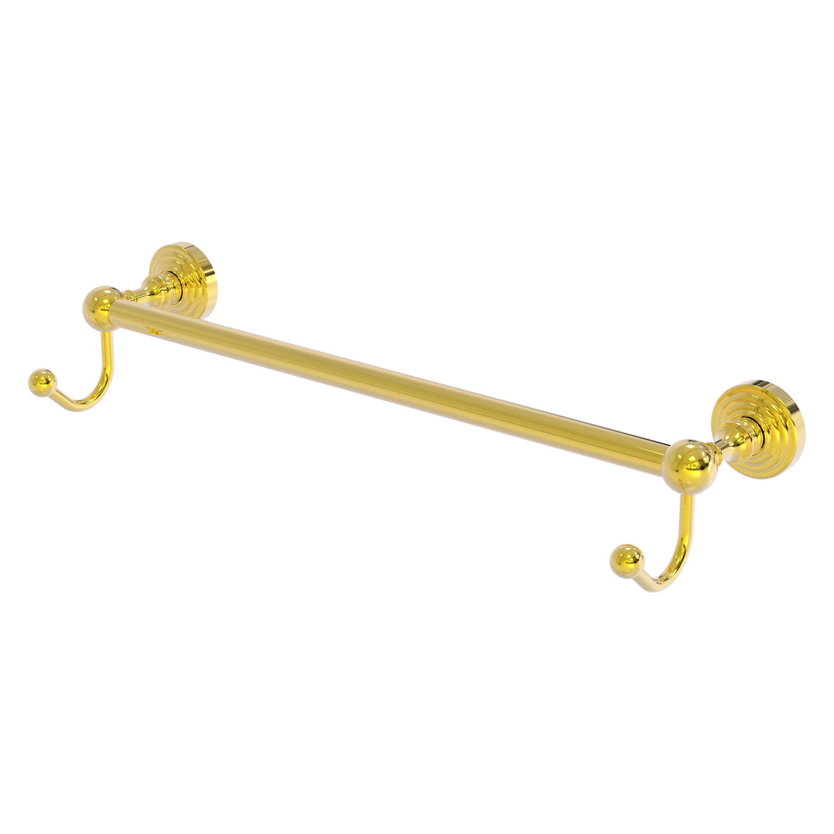 Allied Brass WP-41-36-HK-PB Waverly Place 36" Polished Brass Towel Bar