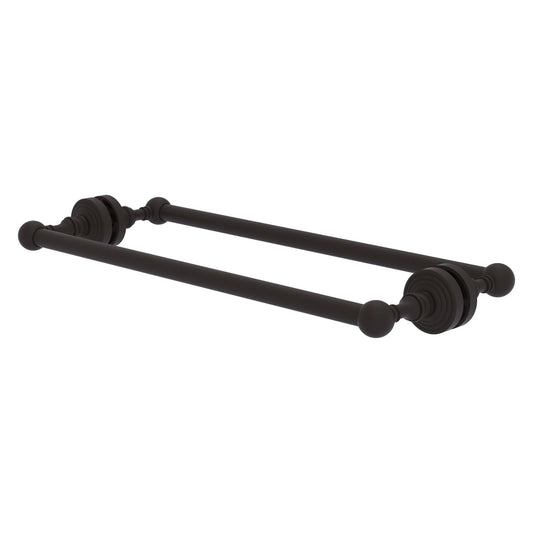 Allied Brass WP-41-BB-18-ORB Waverly Place 18" Oil Rubbed Bronze Back to Back Shower Door Towel Bar
