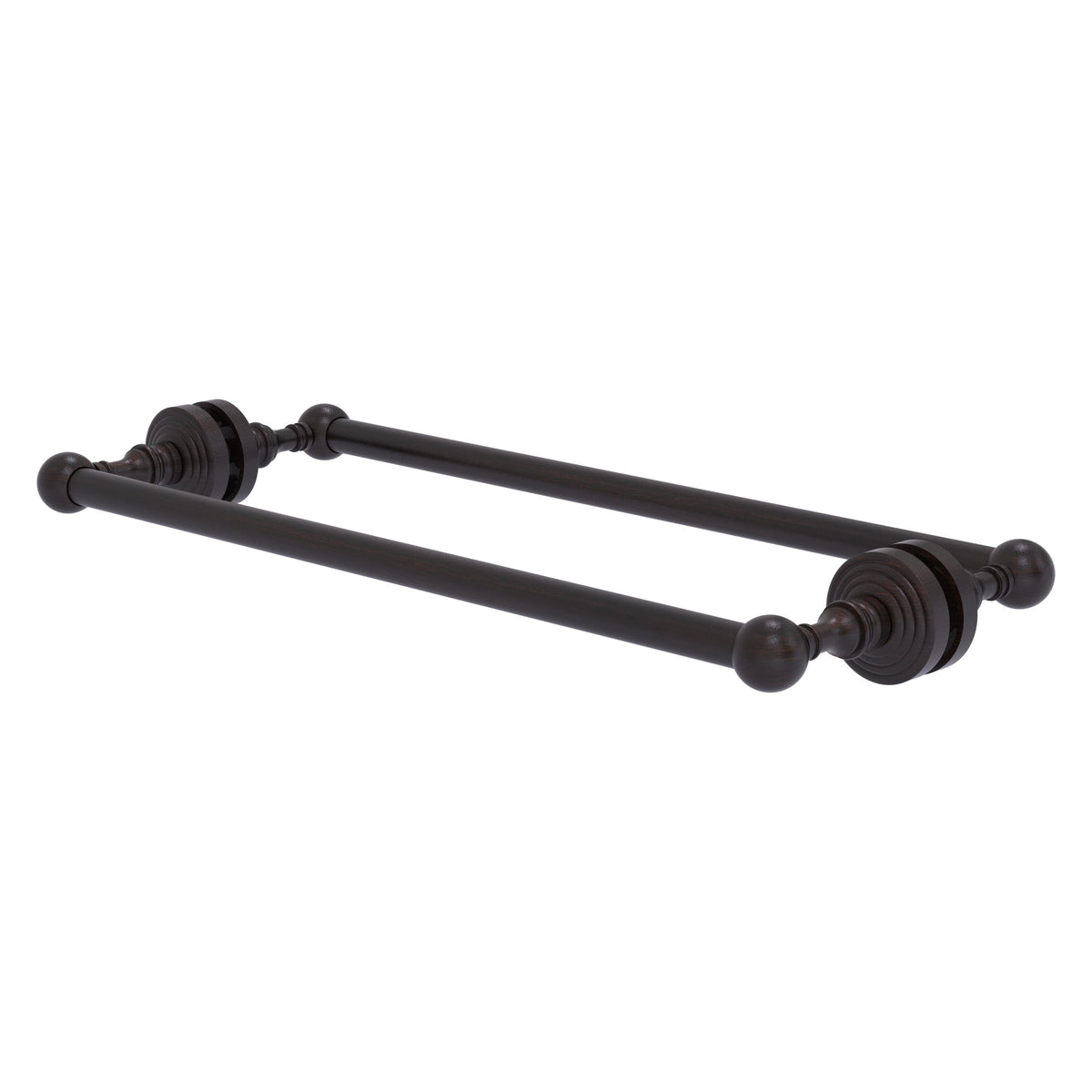 Allied Brass WP-41-BB-18-VB Waverly Place 18" Venetian Bronze Back to Back Shower Door Towel Bar