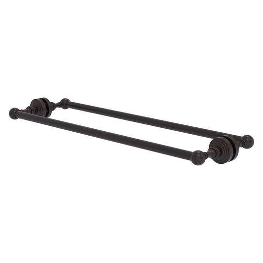 Allied Brass WP-41-BB-24-VB Waverly Place 24" Venetian Bronze Back to Back Shower Door Towel Bar