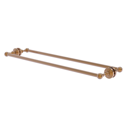 Allied Brass WP-41-BB-30-BBR Waverly Place 30" Brushed Bronze Back to Back Shower Door Towel Bar