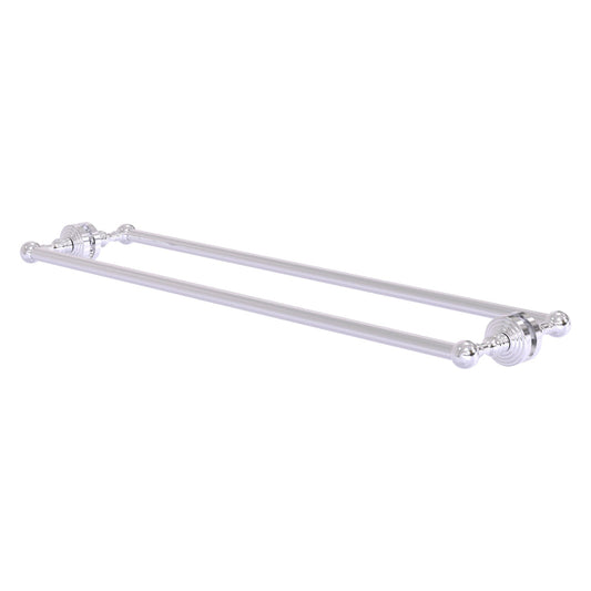 Allied Brass WP-41-BB-30-SCH Waverly Place 30" Satin Chrome Back to Back Shower Door Towel Bar