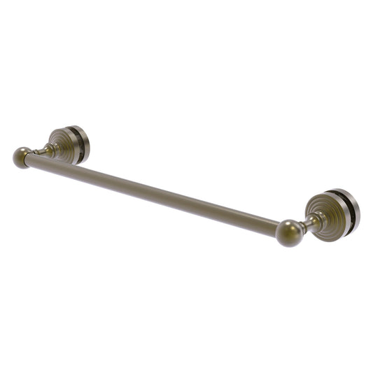Allied Brass WP-41-SM-18-ABR Waverly Place 18" Antique Brass Shower Door Towel Bar