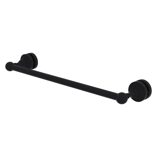 Allied Brass WP-41-SM-18-BKM Waverly Place 18" Matte Black Shower Door Towel Bar