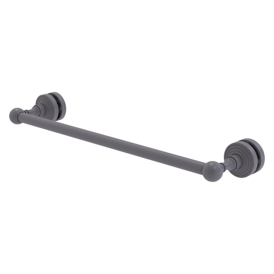 Allied Brass WP-41-SM-18-GYM Waverly Place 18" Matte Gray Shower Door Towel Bar