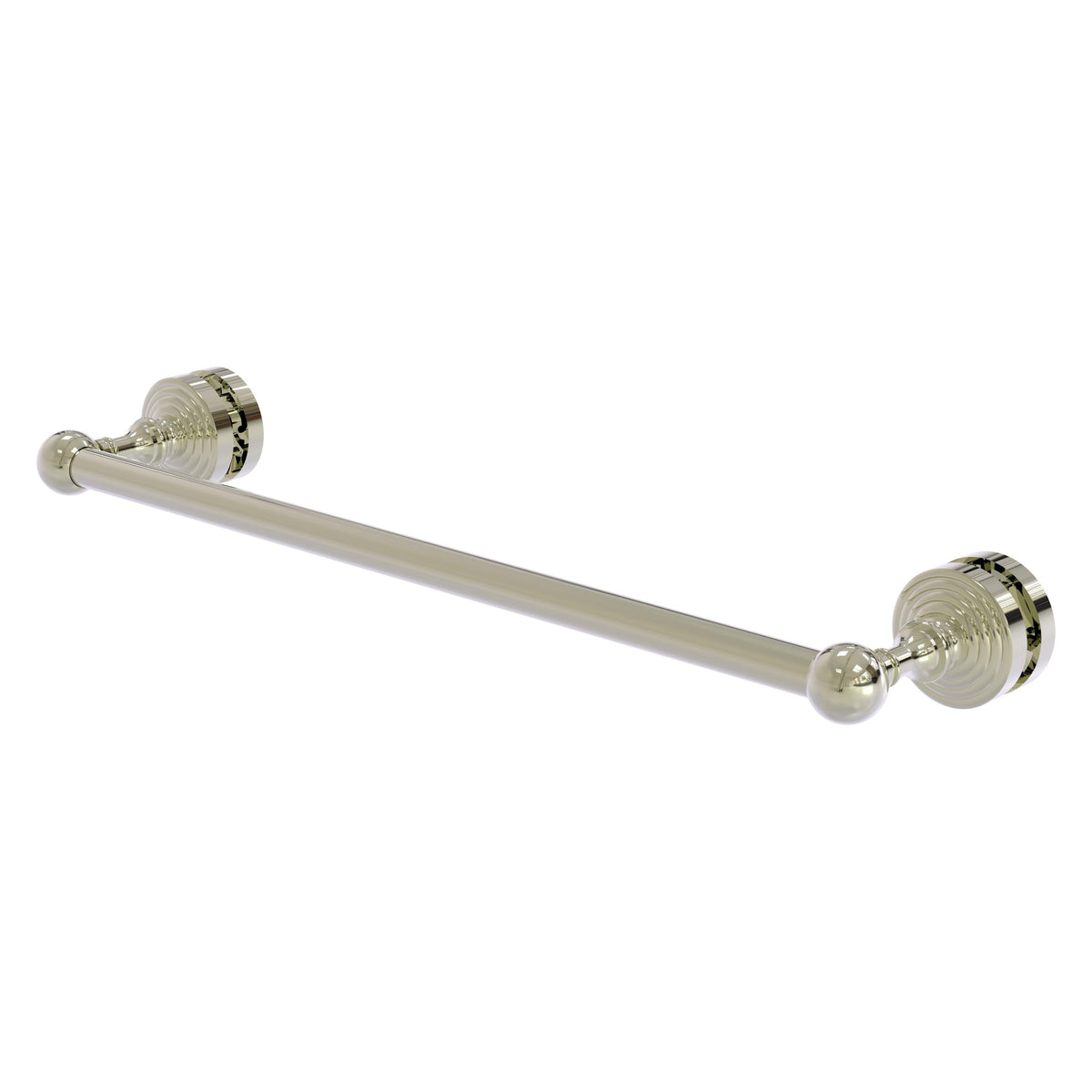 Allied Brass WP-41-SM-18-PNI Waverly Place 18" Polished Nickel Shower Door Towel Bar
