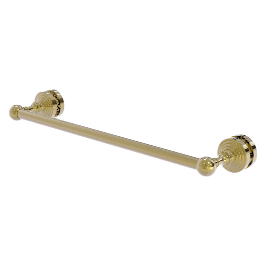 Allied Brass WP-41-SM-18-UNL Waverly Place 18" Unlacquered Brass Shower Door Towel Bar