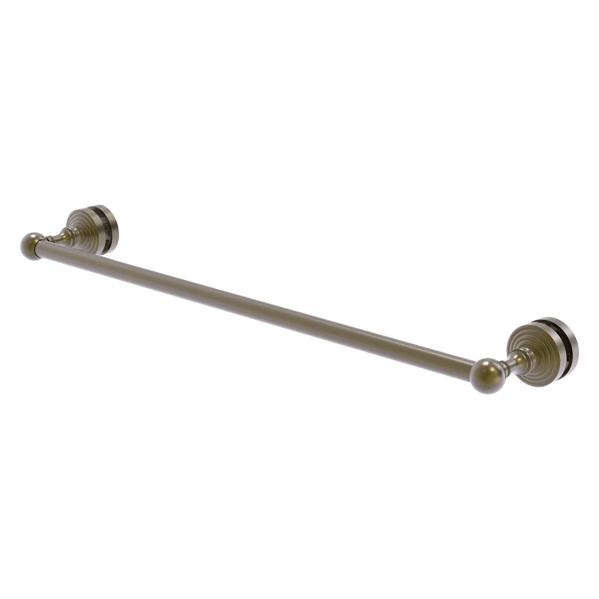Allied Brass WP-41-SM-24-ABR Waverly Place 24" Antique Brass Shower Door Towel Bar