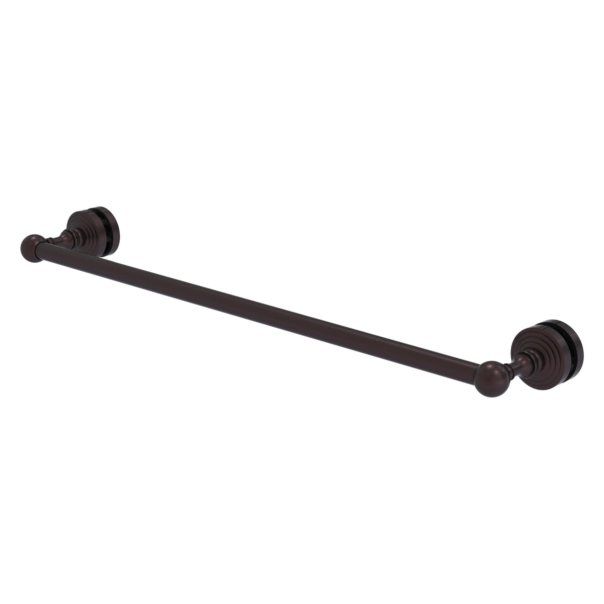 Allied Brass WP-41-SM-24-ABZ Waverly Place 24" Antique Bronze Shower Door Towel Bar