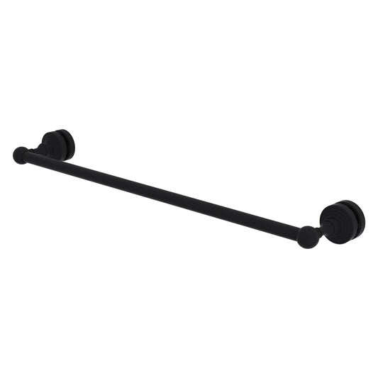 Allied Brass WP-41-SM-24-BKM Waverly Place 24" Matte Black Shower Door Towel Bar